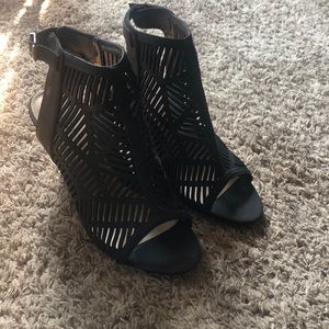 Ankle booties. Size 10. Black